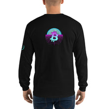 Load image into Gallery viewer, Bitcoin Blue Moon Long Sleeve T-Shirt