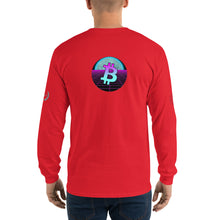 Load image into Gallery viewer, Bitcoin Blue Moon Long Sleeve T-Shirt