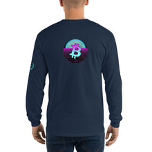 Load image into Gallery viewer, Bitcoin Blue Moon Long Sleeve T-Shirt