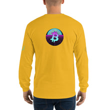 Load image into Gallery viewer, Bitcoin Blue Moon Long Sleeve T-Shirt