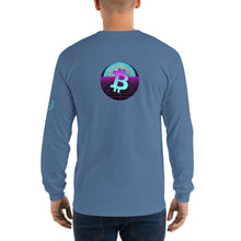 Load image into Gallery viewer, Bitcoin Blue Moon Long Sleeve T-Shirt