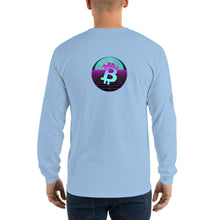 Load image into Gallery viewer, Bitcoin Blue Moon Long Sleeve T-Shirt