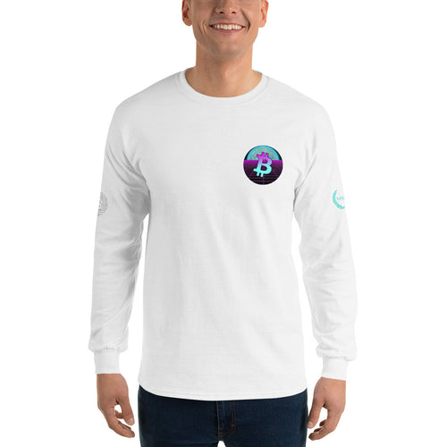 Bitcoin Blue Moon Long Sleeve T-Shirt