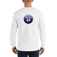 Load image into Gallery viewer, Bitcoin Blue Moon Long Sleeve T-Shirt