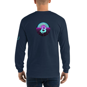 Bitcoin Blue Moon Long Sleeve T-Shirt